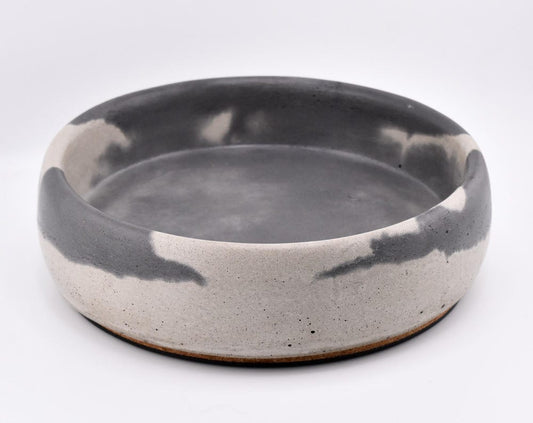 Unique 5.5” Dark Gray Swirl Satin Concrete Bowl - Artisan Home Accent